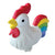 One Love Rooster Chew Latex Toy (4.5")