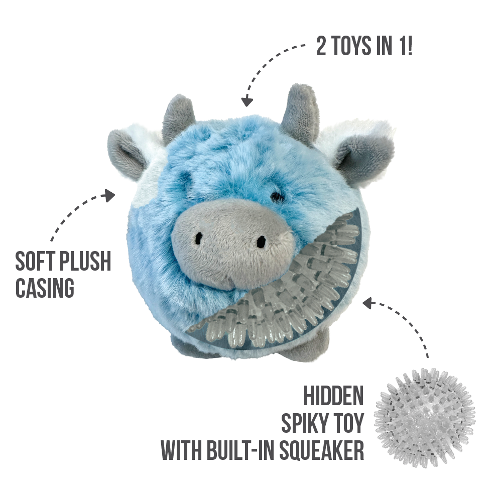 Fuzzy Wuzzy MooMoo (3.5-4.5")